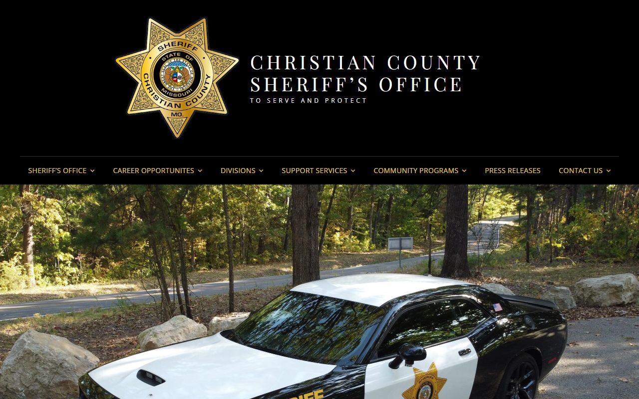 Christian County Sheriff website for bench warrant and inmate information