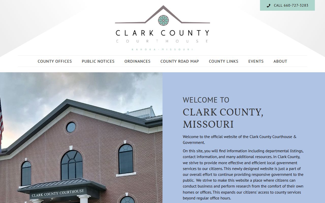 Clark County Government website with bench warrant and court resources