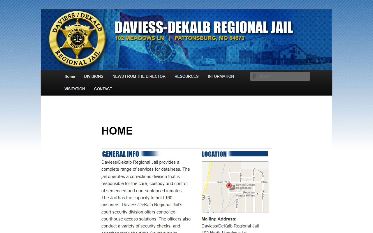 Daviess DeKalb Regional Jail for Daviess County bench warrant detainees