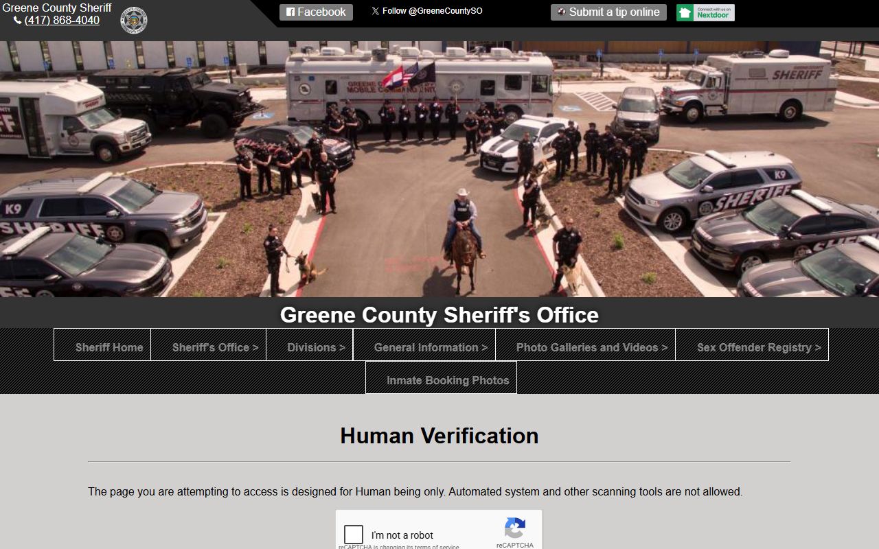 Greene County active warrants list showing bench warrant records in Springfield