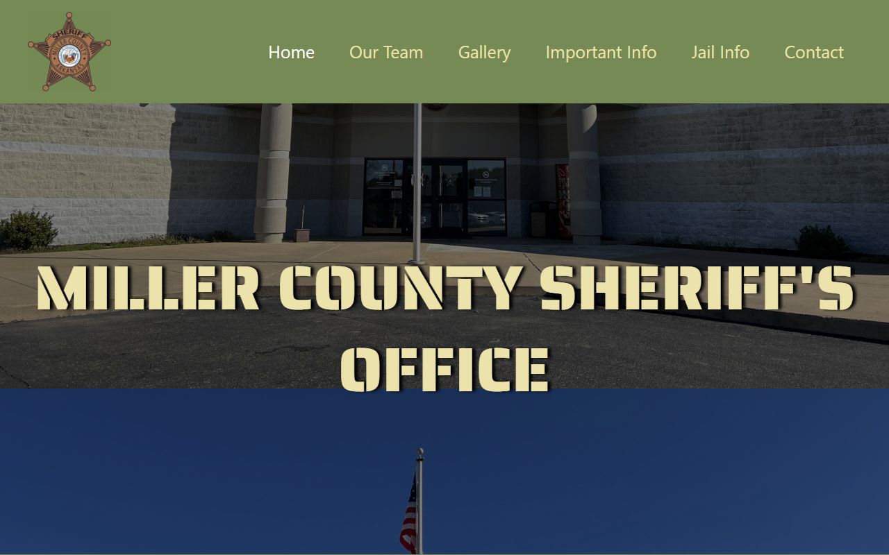 Miller County Sheriff's Office website for bench warrants information