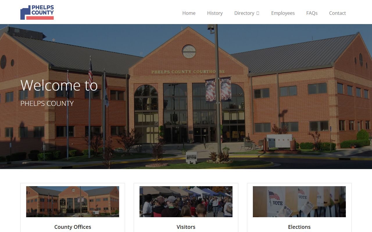 Phelps County Missouri government website bench warrants resources