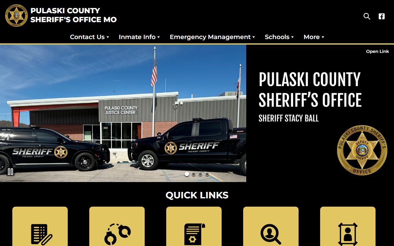 Pulaski County Missouri Sheriff's Office bench warrants information